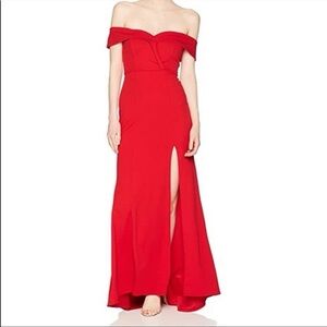 Speechless Strapless Red Gown